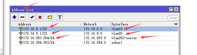 Routeros当作三层交换机的配置方法，实现access口，trunk口的，以及使用bridge-vlan的方法。